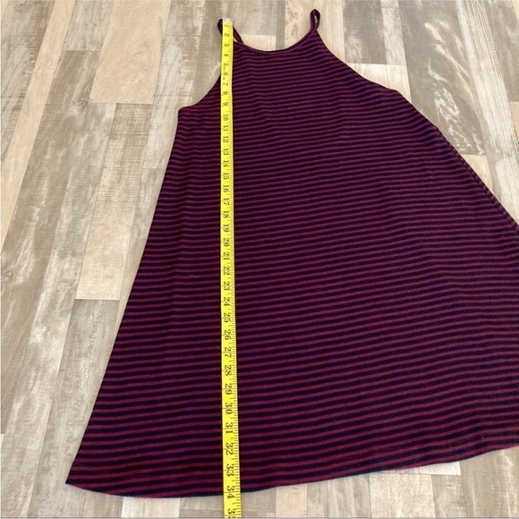 RVCA Stripe Scoop Back Day Dress Red and Black - Picture 8 of 11
